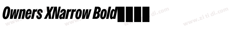 Owners XNarrow Bold字体转换